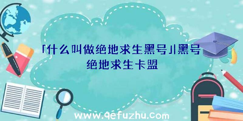 「什么叫做绝地求生黑号」|黑号绝地求生卡盟